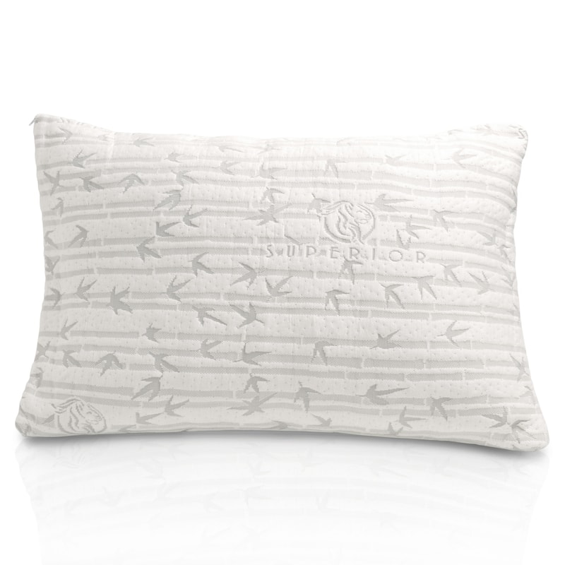 Superior Hypoallergenic Memory Foam Pillow With Removable Bamboo Cover
