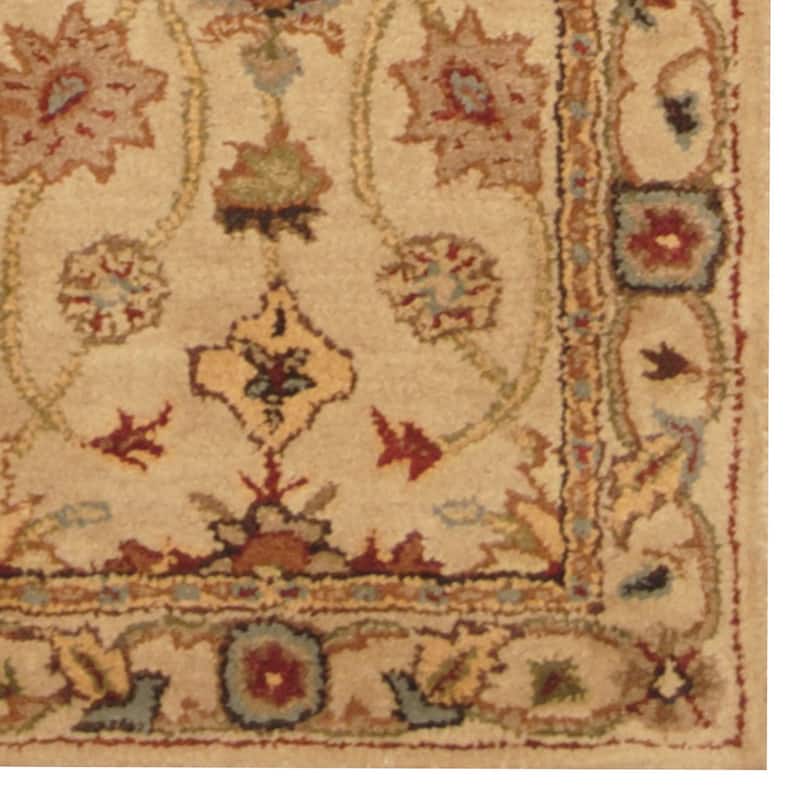 Handmade Mahal Wool Runner (India) - 2' x 8'
