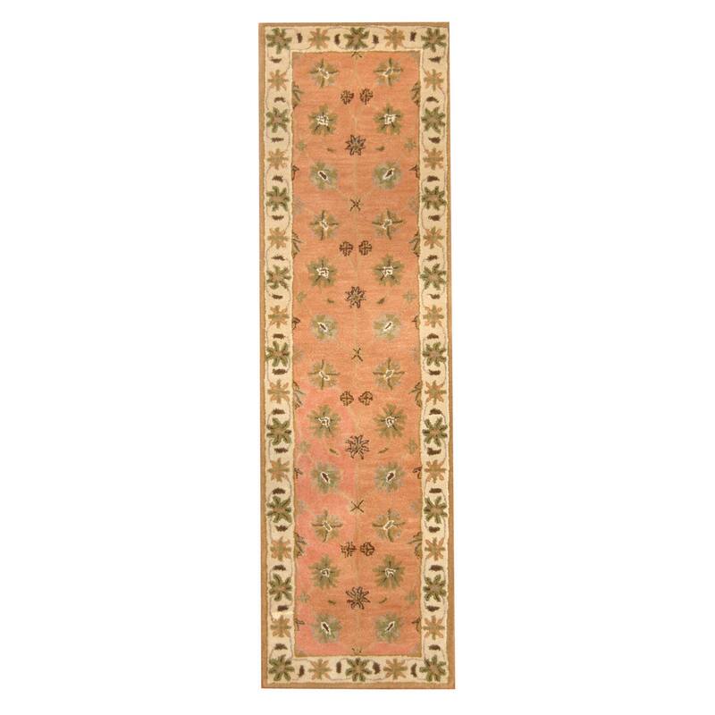 Handmade Mahal Wool Runner (India) - 2'3 x 8'