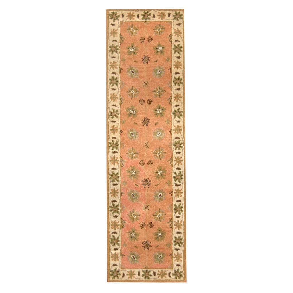 Handmade Mahal Wool Runner (India) - 2'3 x 8'