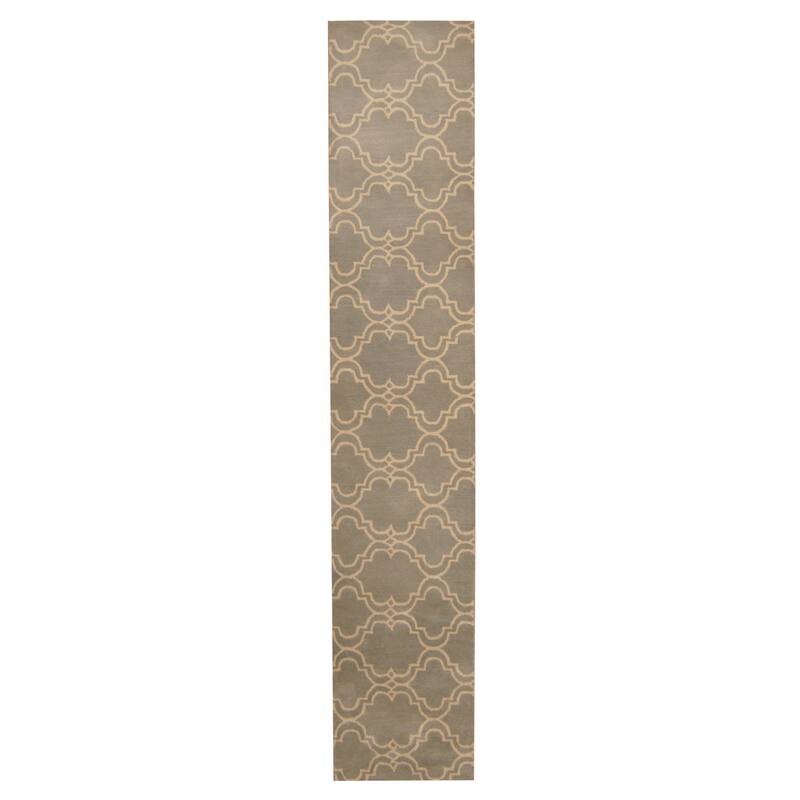 Handmade Tibetan Wool Runner (India) - 2'3 x 12'