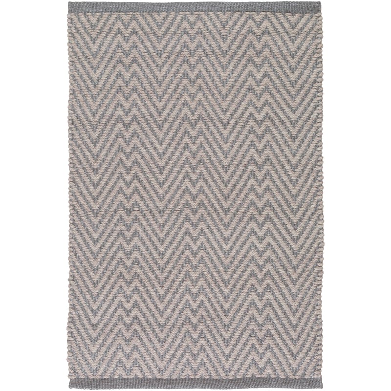Hand-Woven Bromley Chevron Area Rug - 8' x 10' - Taupe