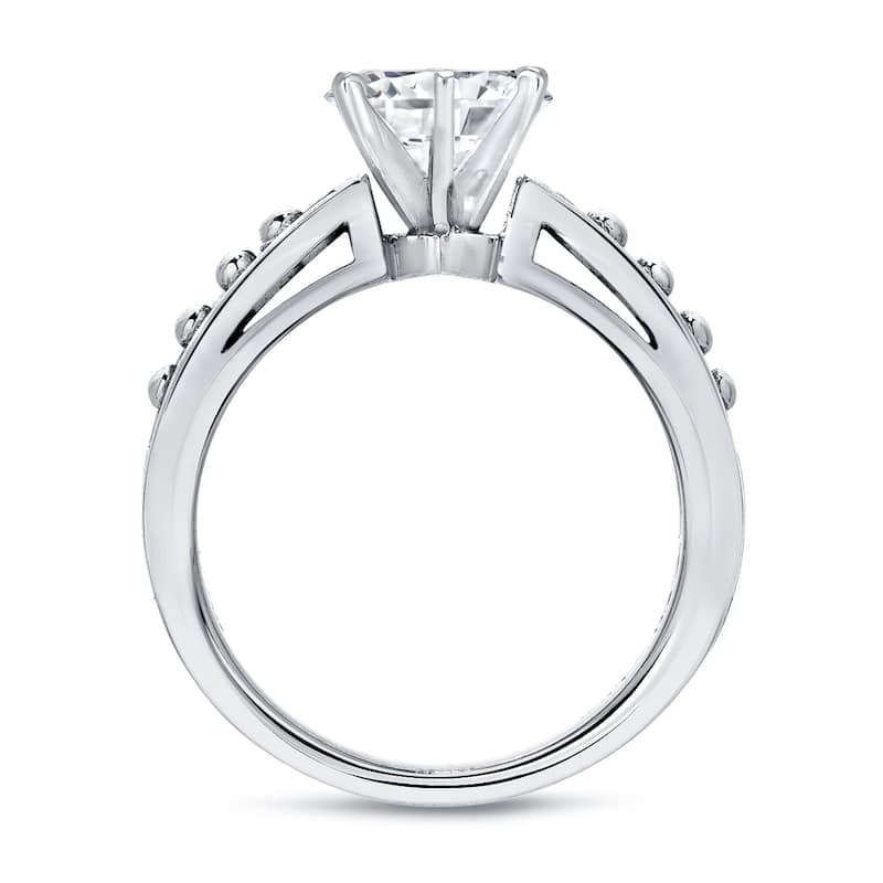Auriya 14k Gold Modern 1 1/2ctw Round-cut Diamond Engagement Ring (H-I, SI2-SI3)