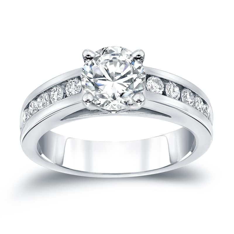 Auriya 14k Gold Classic 1ctw Round Diamond Engagement Ring (H-I, SI2-SI3)
