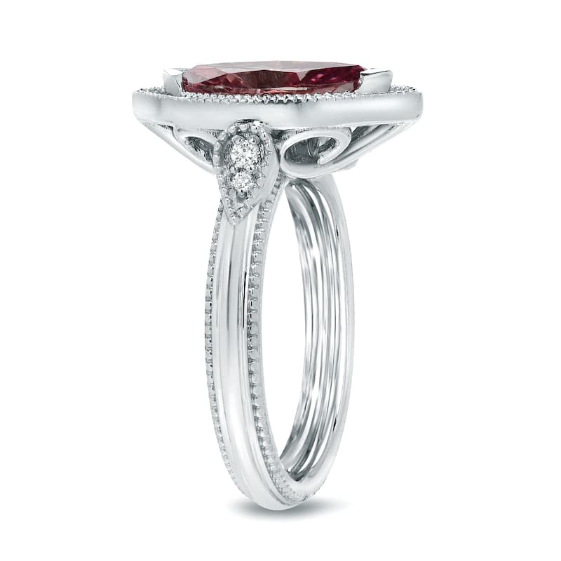 Auriya 18k Gold 2ctw Halo Marquise Fancy Pink Diamond Engagement Ring (H-I, SI1-SI2)