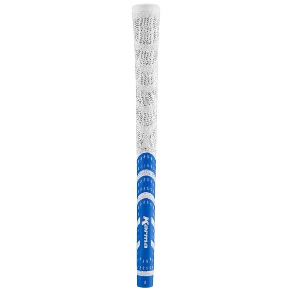 Shop Karma White/ Blue Half Cord Golf Grips Free Shipping On Orders