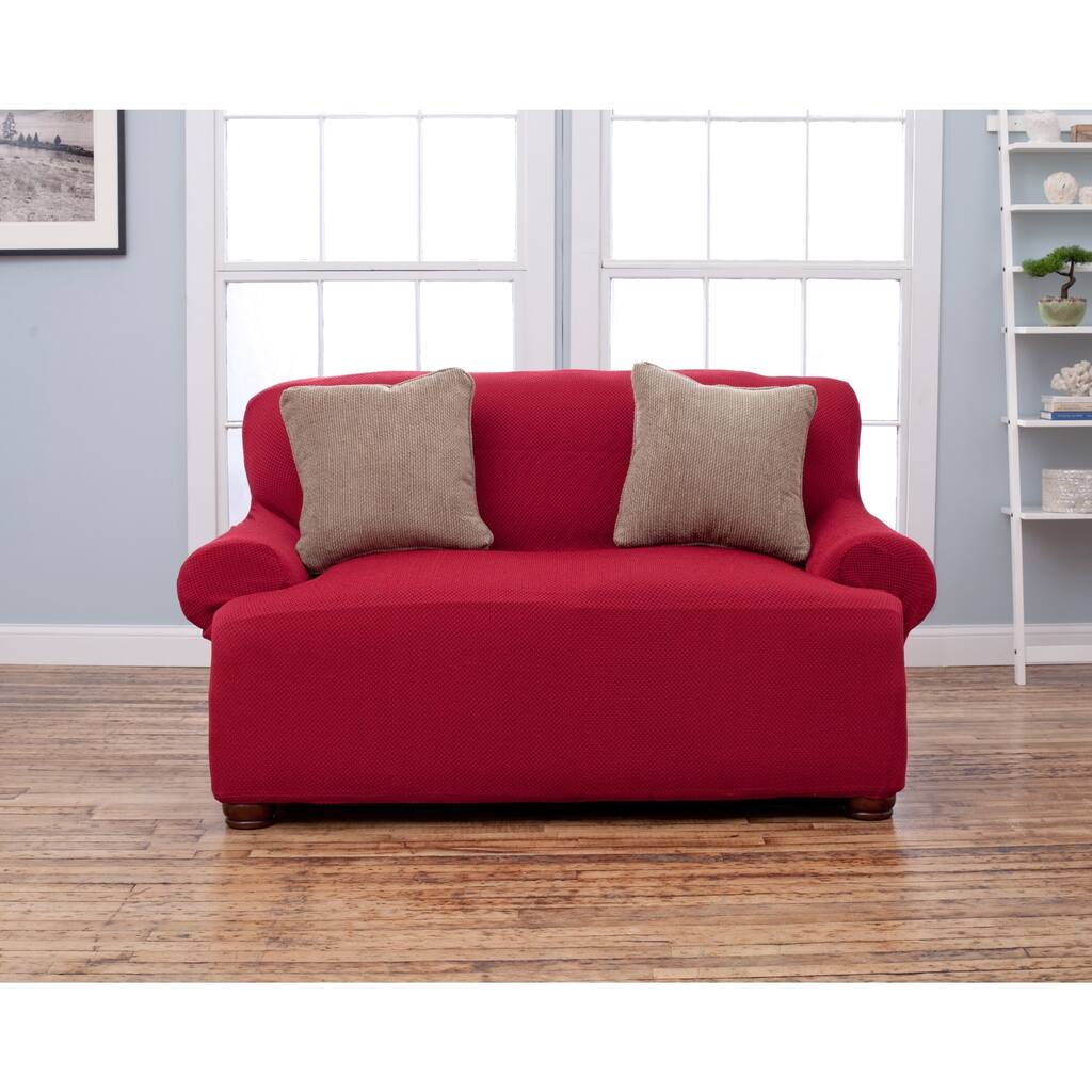 Home Fashion Designs Savannah Collection Form Fit Loveseat Slipcover