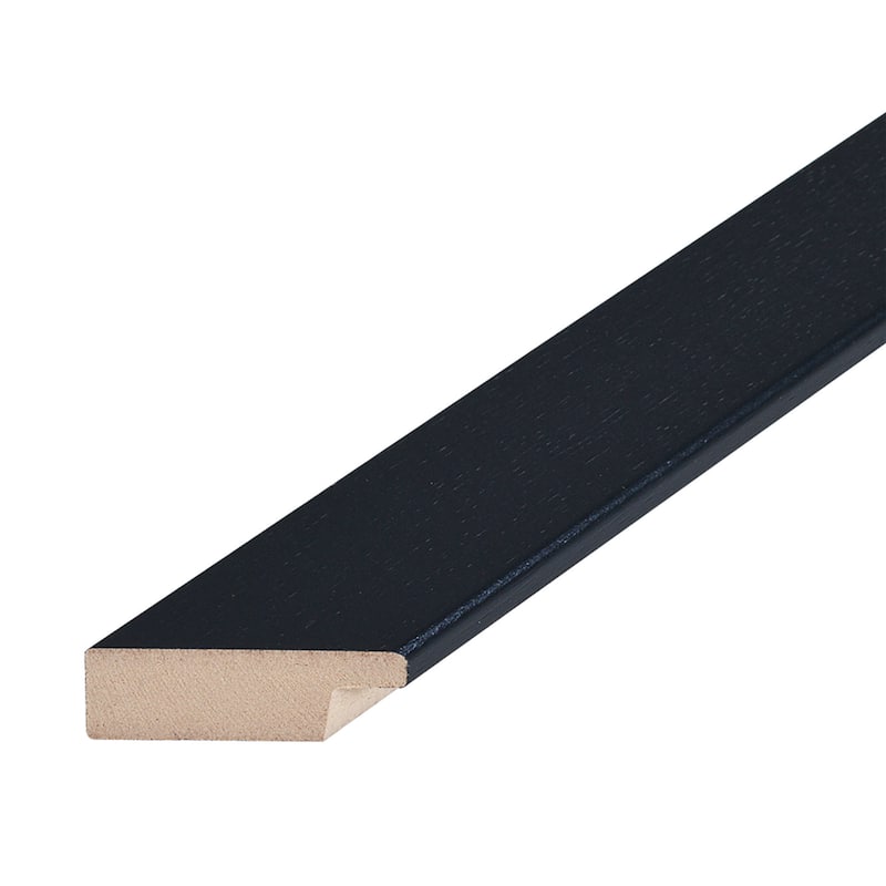 Moises Levy 'Manhattan Bridge I' White Matte, Black Framed Wall Art