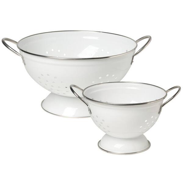 Colander White 2piece Set Bed Bath & Beyond 10478469