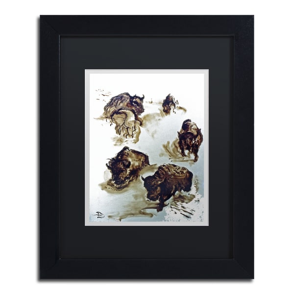 Lowell S.V. Devin Winter Thunder Black Matte, Black Framed Wall Art