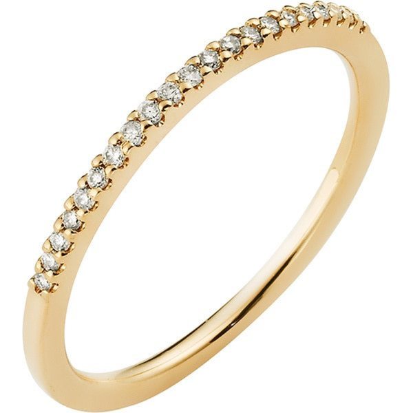 Boston Bay Diamonds 14k Yellow Gold 1/10ct TDW Diamond Stackable Band. Opens flyout.