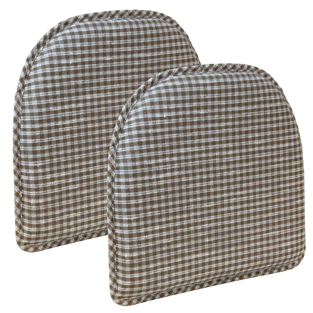 The Gripper Delightfill Chair Cushion Nantucket (Set of 2)