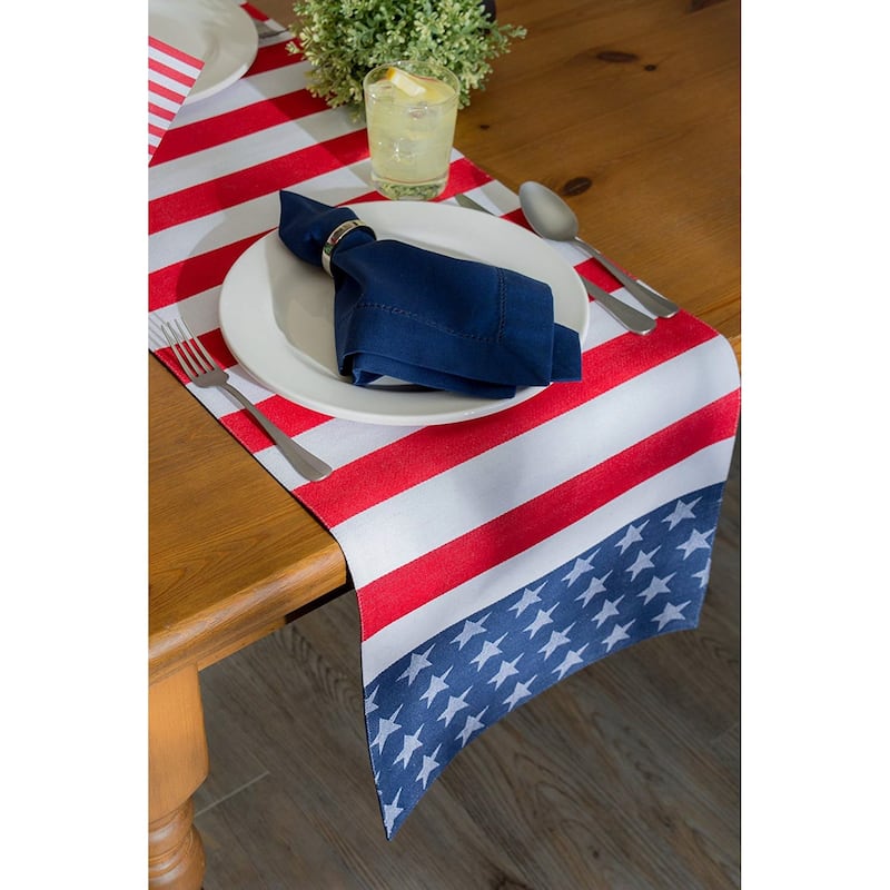Red and Blue Check Tablecloth