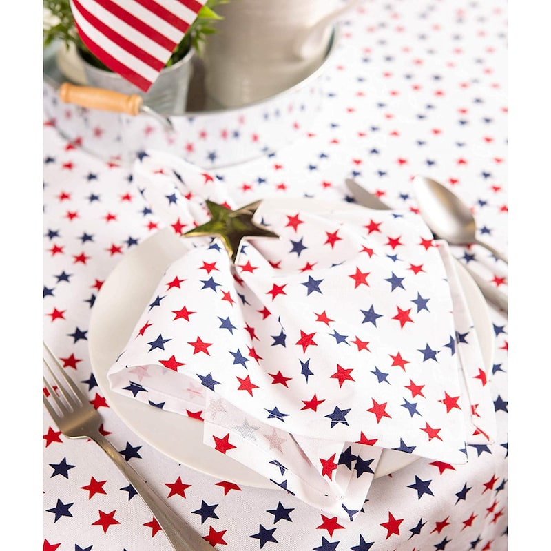 Red and Blue Check Tablecloth