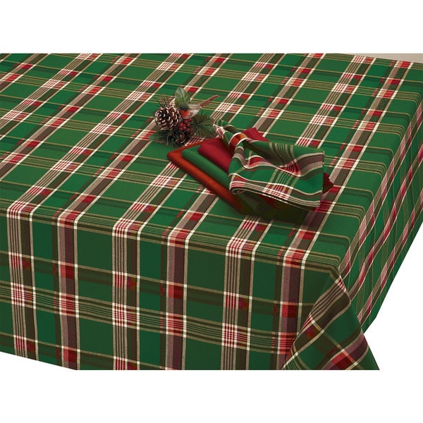 Dark Green Plaid Tablecloth - 17568880 - Overstock.com Shopping - Great ...