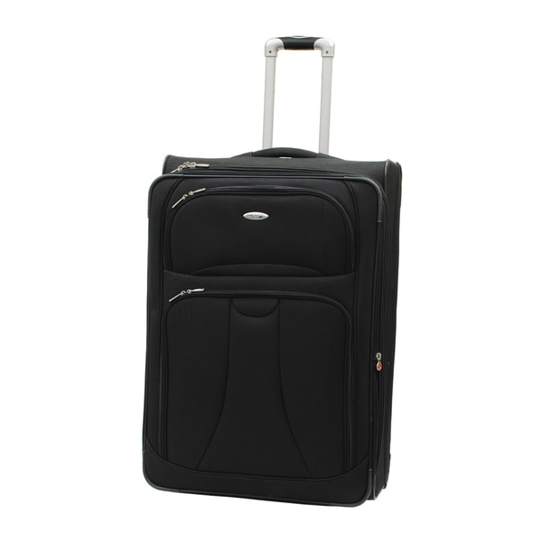 it luggage navigator black soft shell suitcase