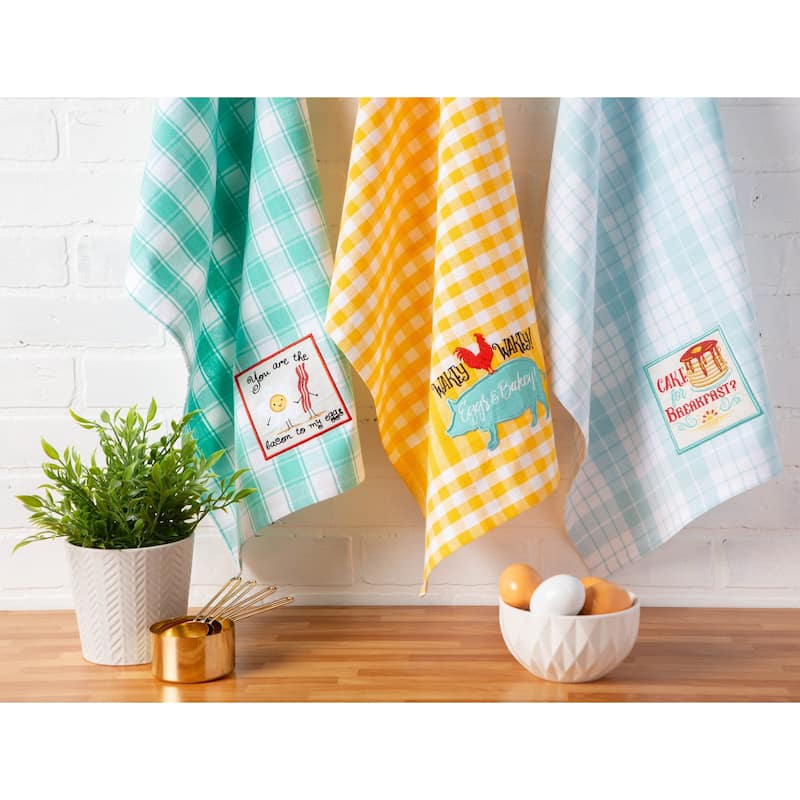 Festive Embroidered Dishtowel Set