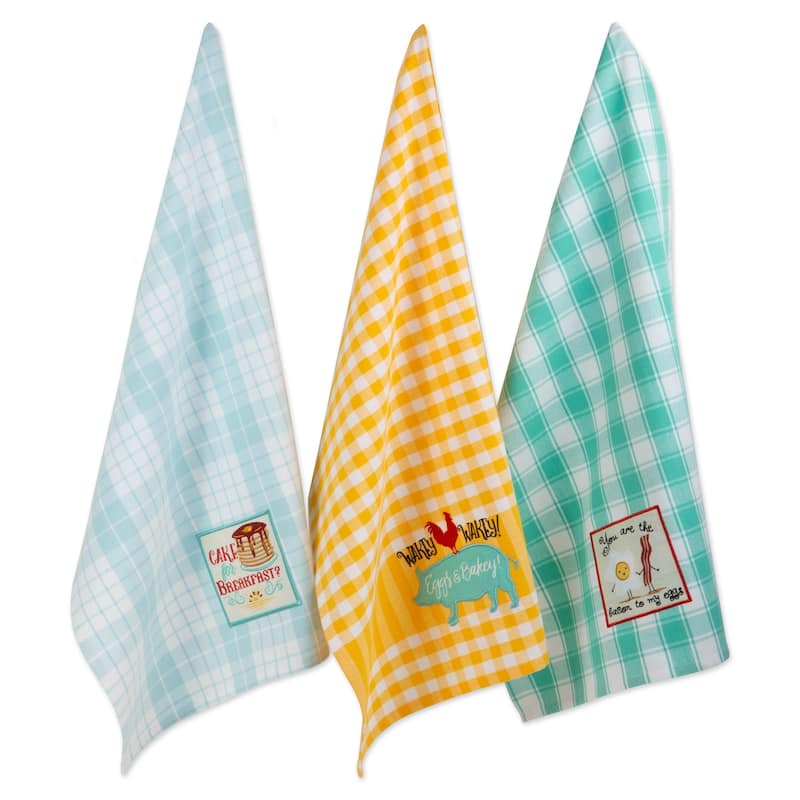 Festive Embroidered Dishtowel Set