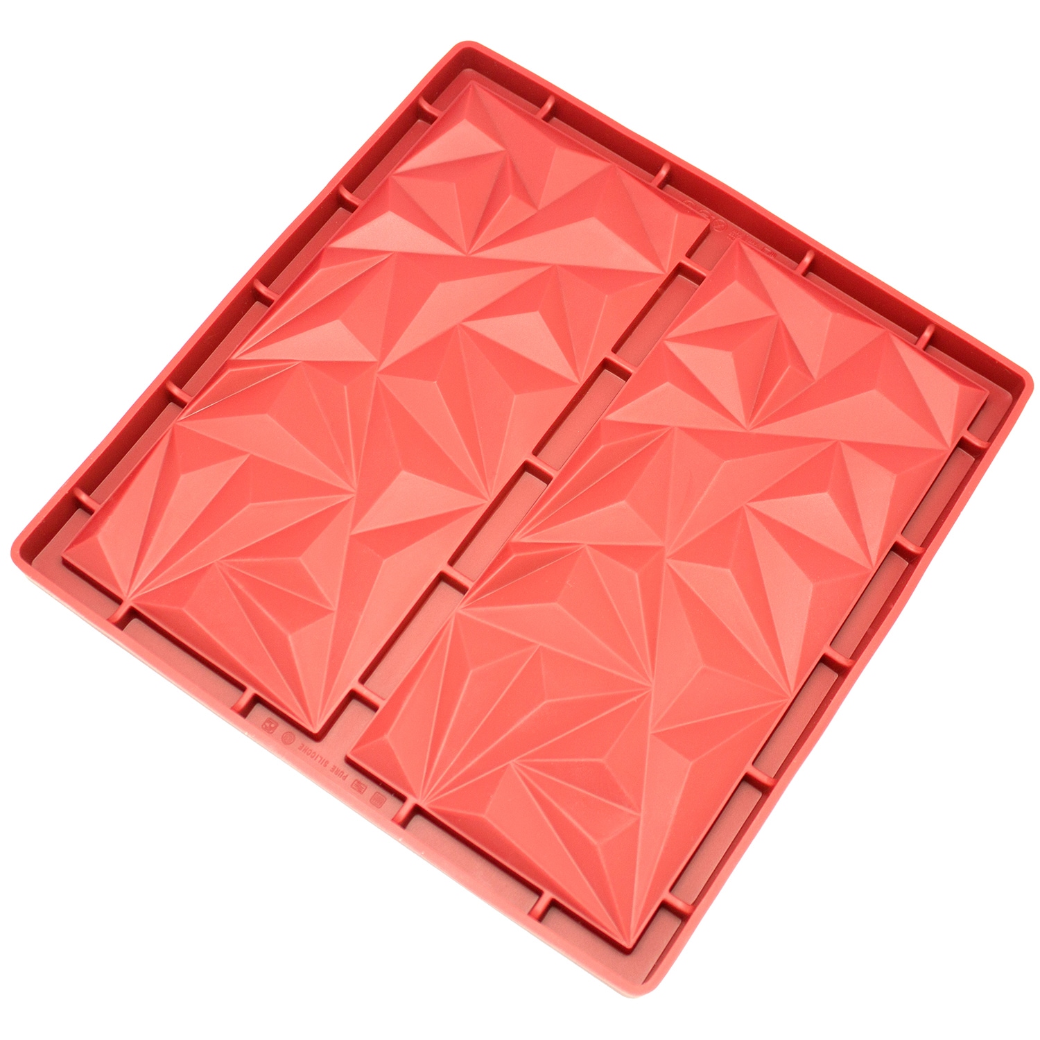 Freshware 24-Cavity Silicone Financier Mold - Red