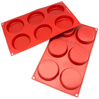 3 Cavity Silicone Cake Pie Custard Tart Resin Mold Bakeware Moulds .vYL New