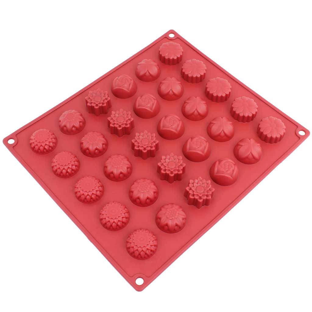 Freshware 30-cavity Silicone Flower Mold