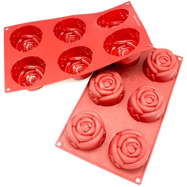 Freshware 6-cavity Silicone Rose Muffin, Cupcake, Brownie, Cornbread,  Cheesecake, Pudding and Soap Mold (Pack of 2) - Bed Bath & Beyond - 10480219