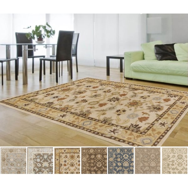 Hand-tufted Nick Traditional Wool Area Rug - 6'
