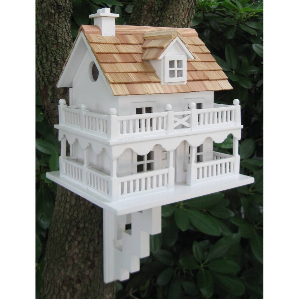 Novelty Cottage Birdhouse With Bracket