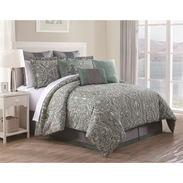 Clara Cotton Print 9-piece Comforter Set