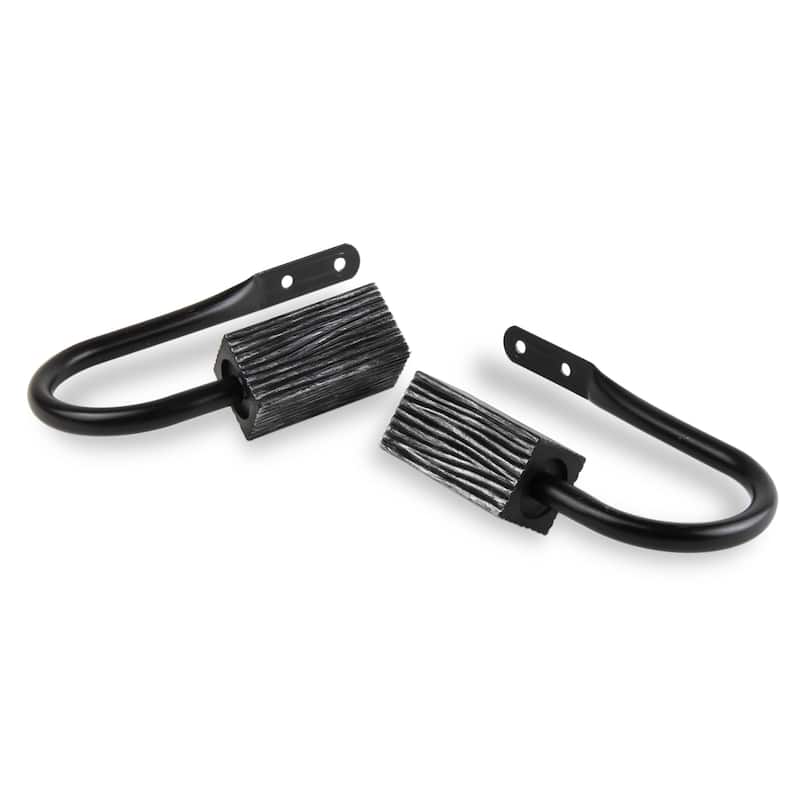 InStyleDesign Birch Curtain Holdback Pair - n/a - Black Finish - Black