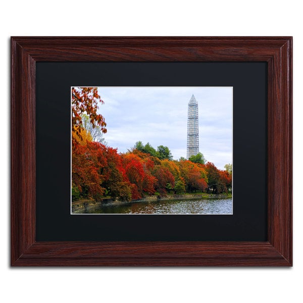 CATeyes Tidal Basin Autumn 3 Black Matte, Wood Framed Wall Art