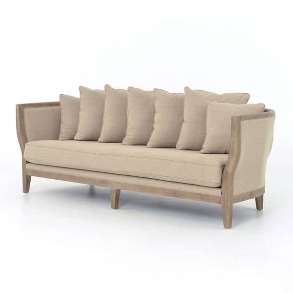Shop Addison Natural Single Cushion Sofa Free Shipping Today