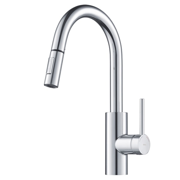 KRAUS Oletto Single-Handle Kitchen Faucet with Pull Down Dual-Function Sprayer