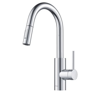 Pull Down Kitchen Faucets - Shop The Best Deals For May 2017 - KRAUS Oletto Single-Handle Kitchen Faucet with Pull Down Dual-Function  Sprayer in Stainless
