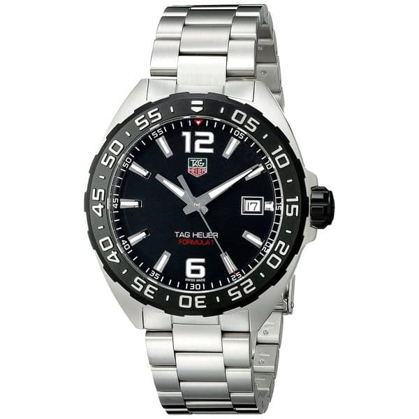 Shop Tag Heuer Men S Waz1110 Ba0875 Formula One Stainless Steel Watch Overstock 10482311