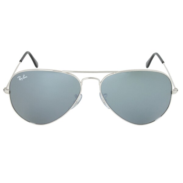 ray-ban unisex aviator style sunglasses - silver rb3025-w3277-58 ray-ban unisex aviator style sunglasses - silver rb3025-w3277-58