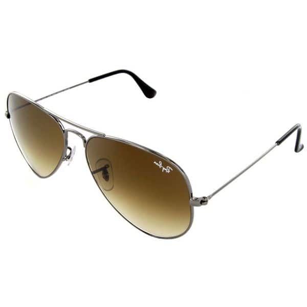 Ray Ban Rb3025 004 51 Size 58 Brown Gradient Lens Gunmetal Frame Aviator Sunglasses Overstock 10482707