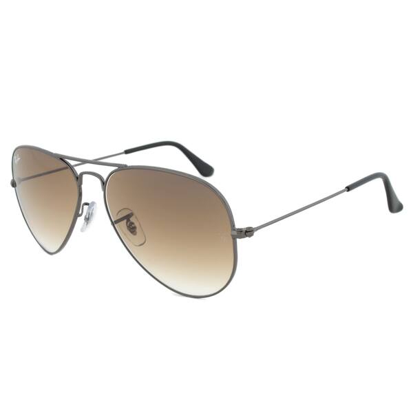 Ray Ban Rb3025 004 51 Size 58 Brown Gradient Lens Gunmetal Frame Aviator Sunglasses On Sale Overstock