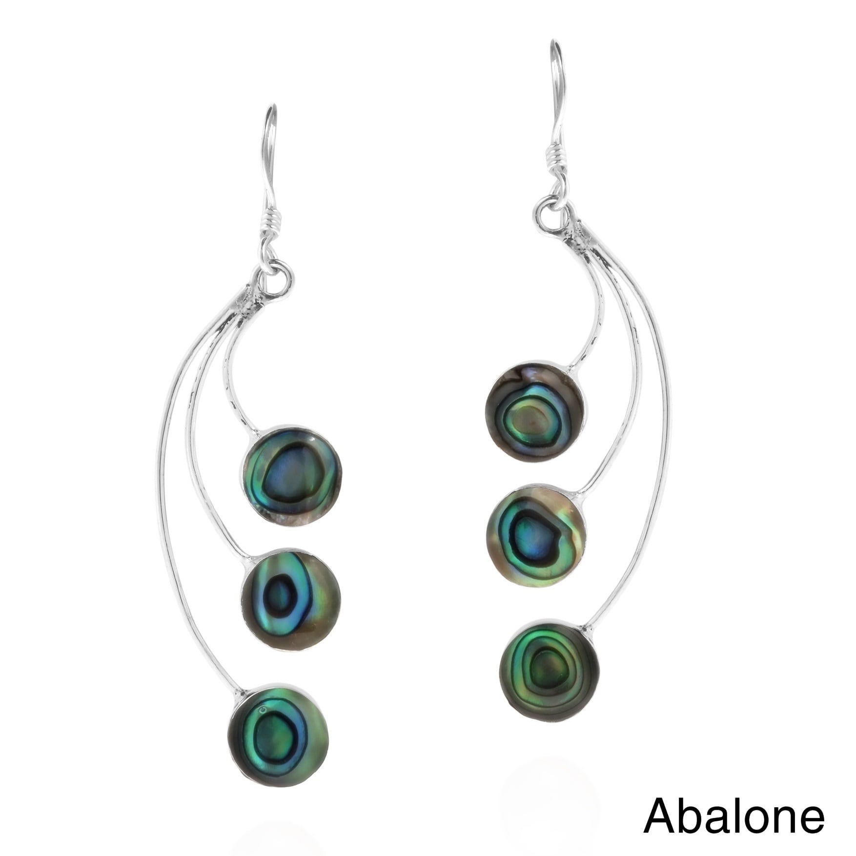 925 STERLING SILVER /& ABALONE SHELL UNIQUE DESIGNER MODERN HANDMADE EARRING JEWELRY BY ARTISANS AUTHENTIC BALINESE FASHION DROP DANGLE FILIGREE EARRING FOR WOMEN /& GIRLS