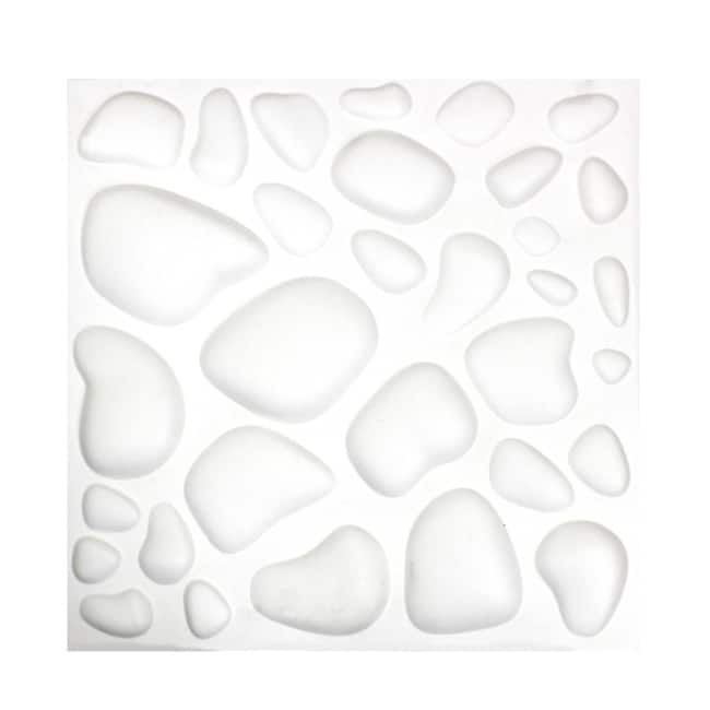 3D Wall Panels Plant Fiber Rock Design (10 Panels Per Box)