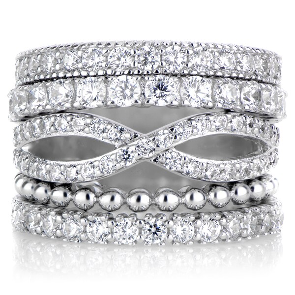 Brass Set of 5 Stackable Rings
