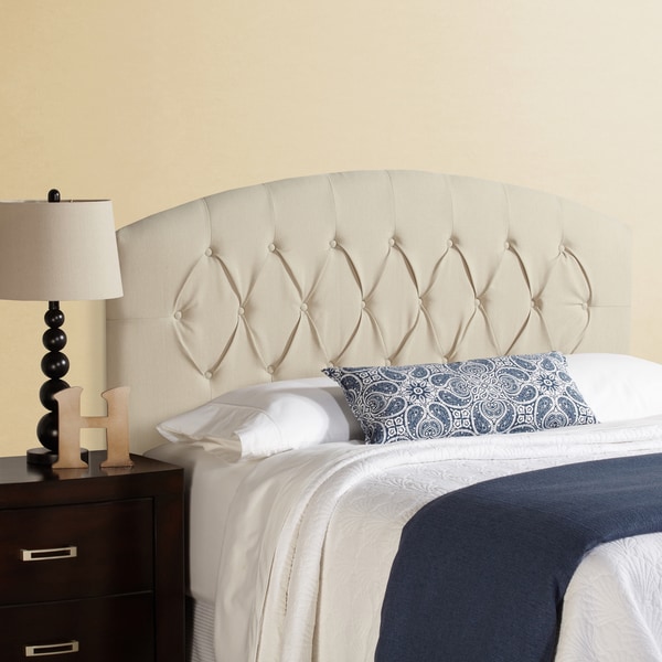 Humble + Haute Halifax Ivory Curved Upholstered Headboard - Bed Bath ...