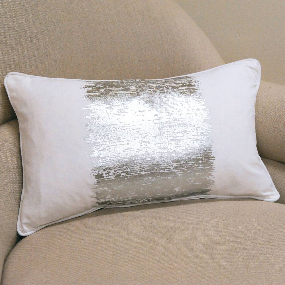 Metallic Banded Design Pillow