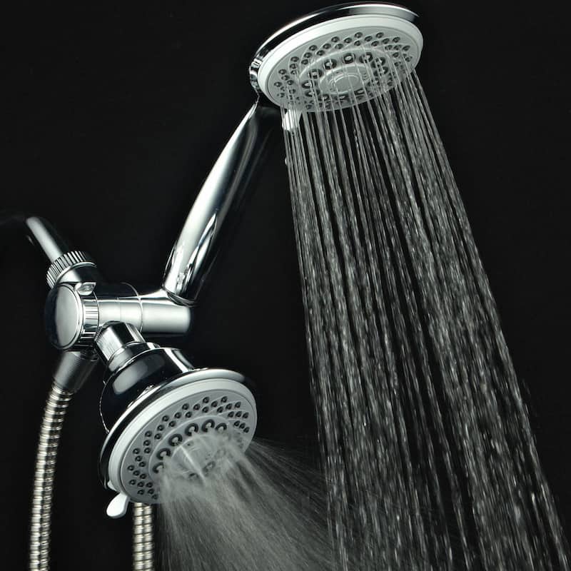 AquaStorm by HotelSpa? 30-setting SpiralFlo 3-way Luxury Shower Combo