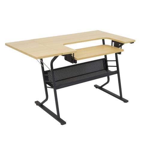 Studio Designs Eclipse Wht or Maple Top Sewing and Craft Table