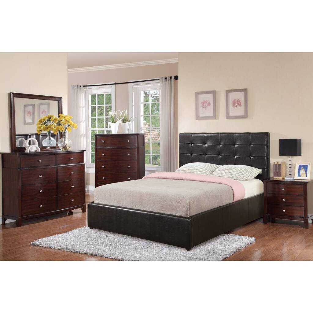 Skvyra 5-piece Espresso Bedroom Set