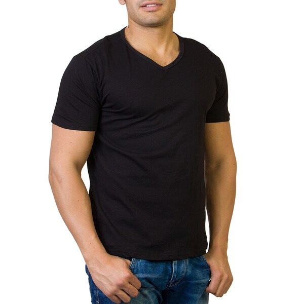 Shop Agiato Apparel Men's Basic V-neck T-shirt - On Sale - Free ...