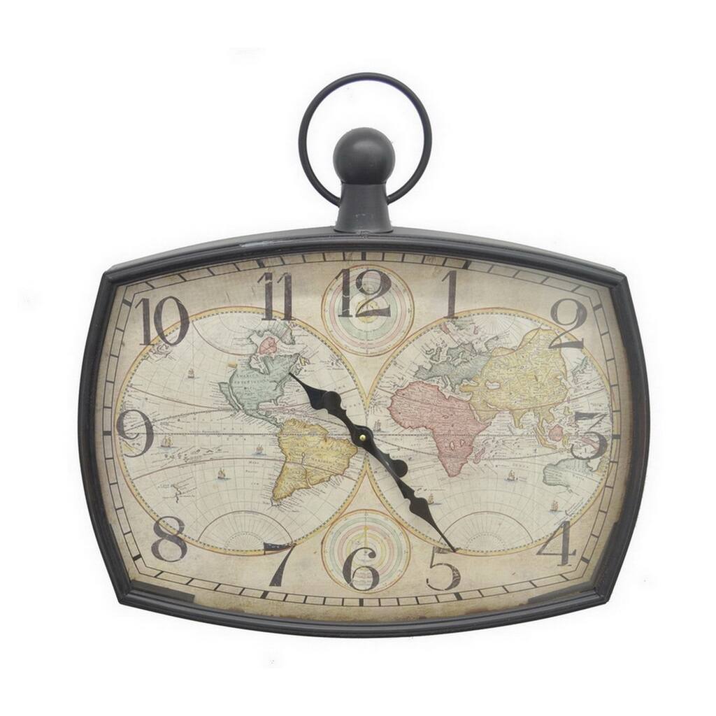 Gold-colored Metal Wall Clock