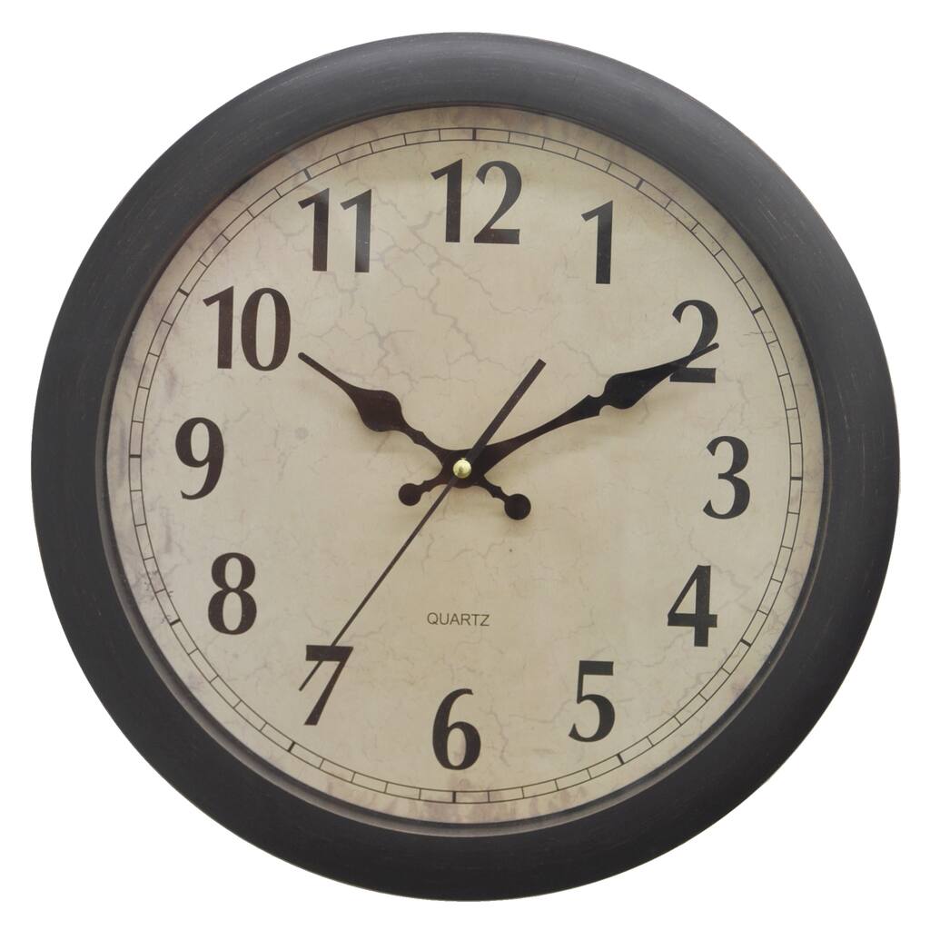 Resin Wall Clock with White Dial