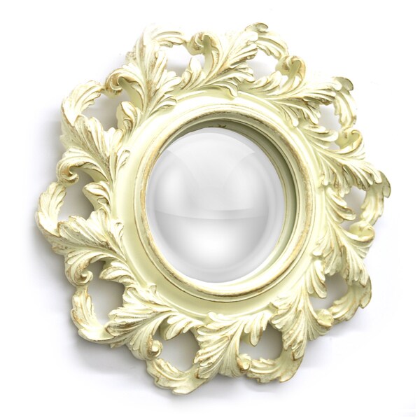 Goldcolored Resin Wall Decor with Mirror Free Shipping Today